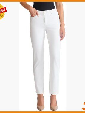 Straight Leg Jeans Mid Rise 31 Inseam Premium Denim Business Casual